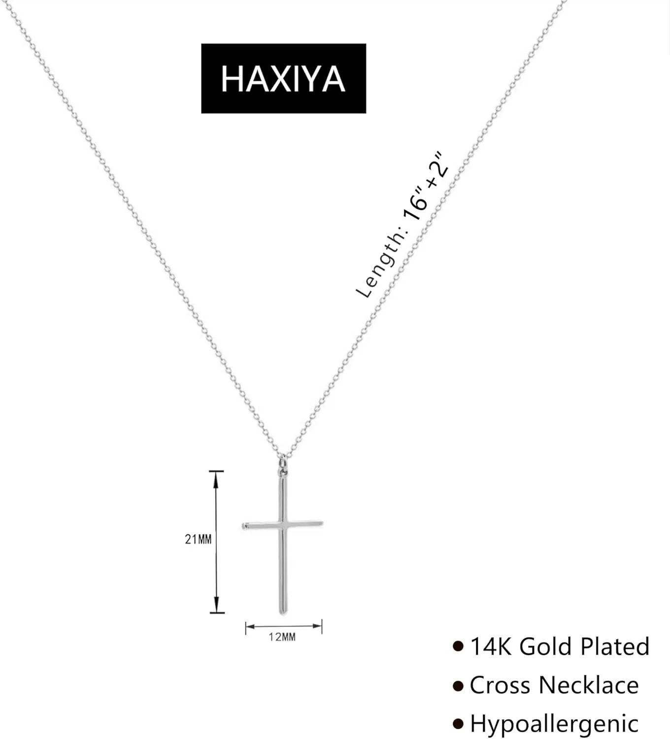 14K Gold Plated/Sterling Silver Cross Necklace for Women Dainty Tiny/Simple/Mini/Classic/Double CZ/Pearl set Cross Pendant Necklace Jewelry Gifts for Women