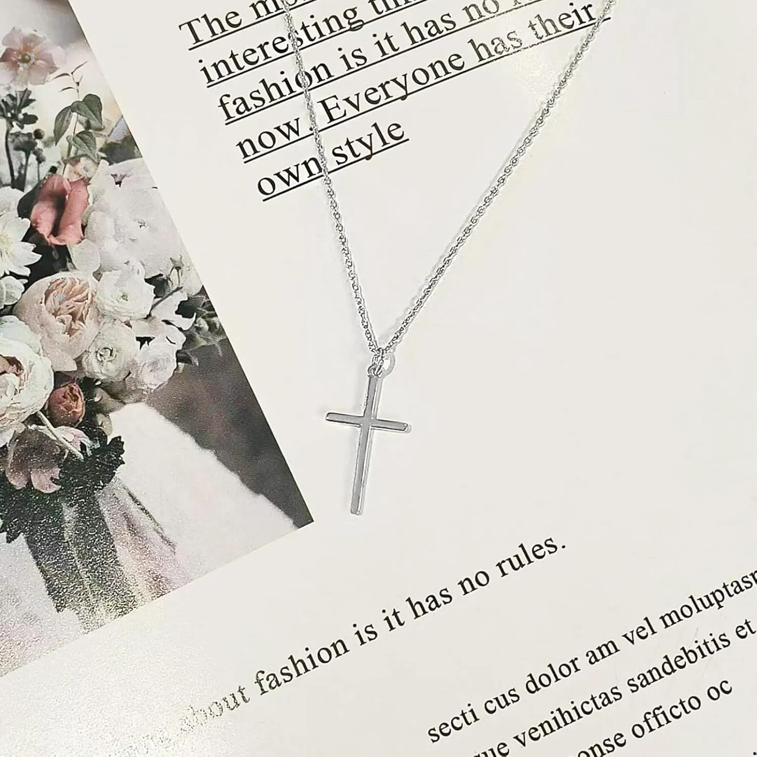 14K Gold Plated/Sterling Silver Cross Necklace for Women Dainty Tiny/Simple/Mini/Classic/Double CZ/Pearl set Cross Pendant Necklace Jewelry Gifts for Women
