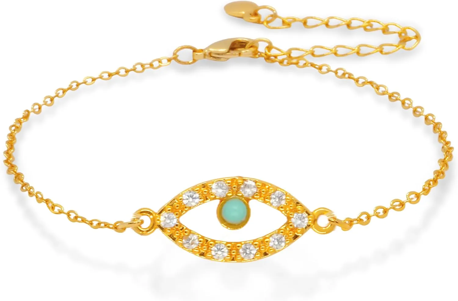 18K Gold Ankle Bracelets For Women AAA  Cubic Zirconia Ankle Bracelet Waterproof Not Tarnish Women's Anklet Adjustable Link Chain