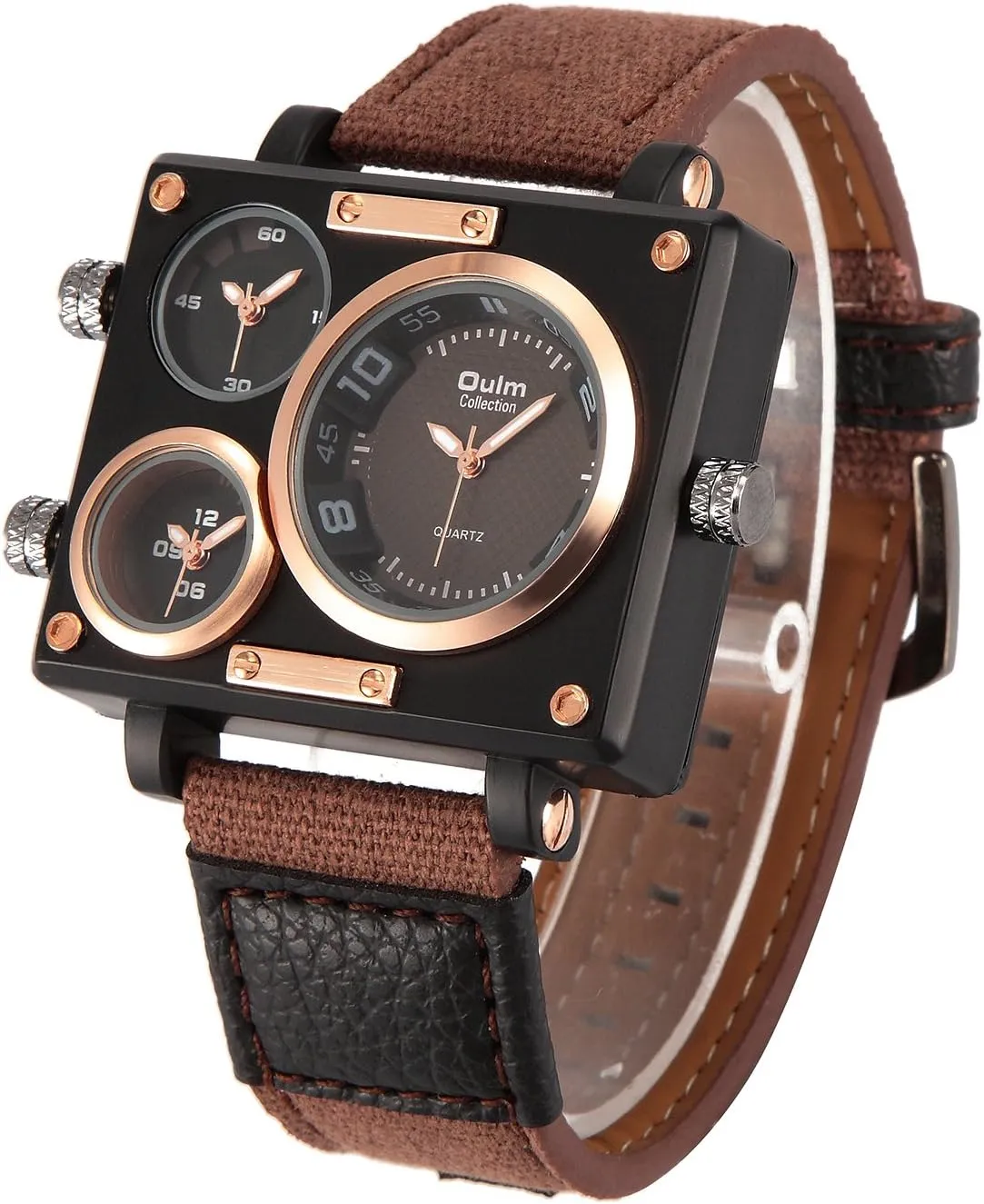 3595 Men's Watches Top Luxury Brand Unique Designer Fashion Leather Strap Japan Movt Quartz Watches