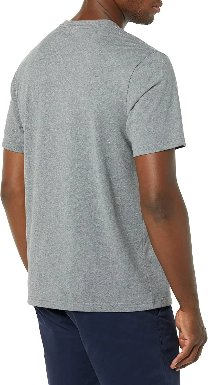 Amazon Essentials Men's T-Shirt Regular-Fit Short-Sleeve V-Neck (Available in Big & Tall), Pack of 2