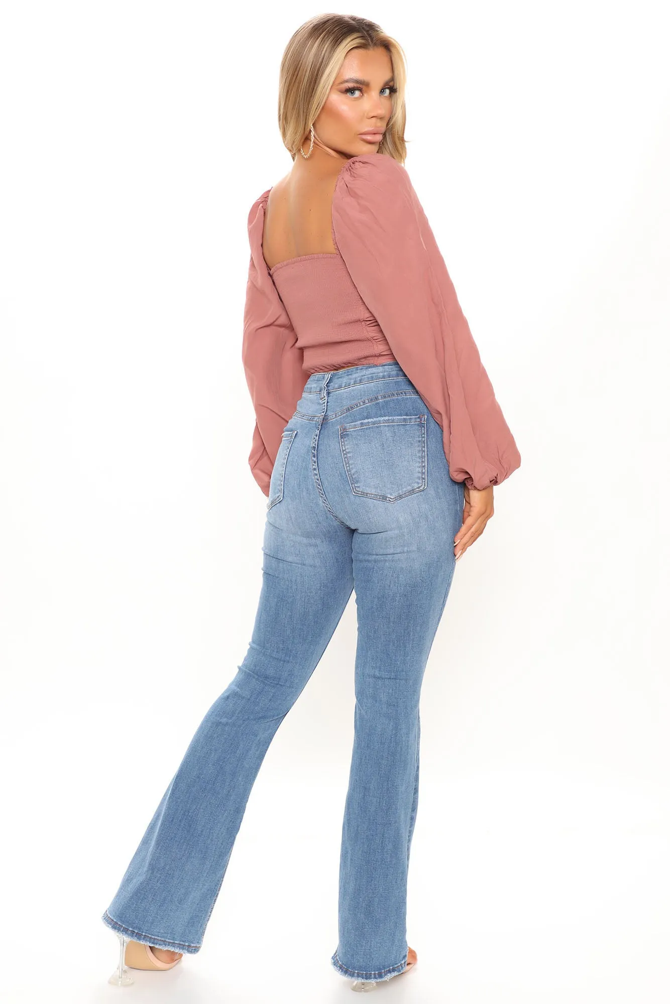 Baddie Moves Ruched Crop Top - Marsala