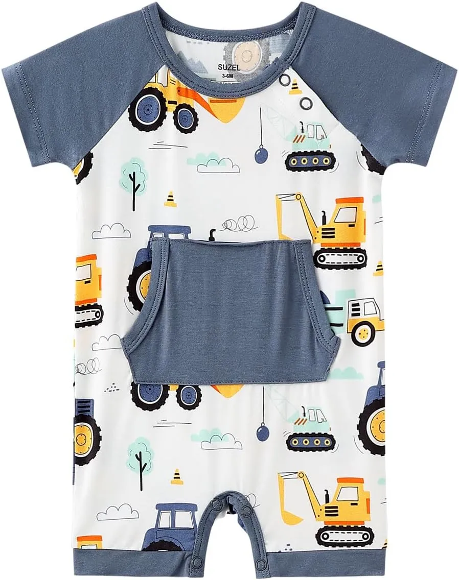 Bamboo Viscose Baby Romper - Baby Infant Boys Girls One Piece Jumpsuits Summer Playwear