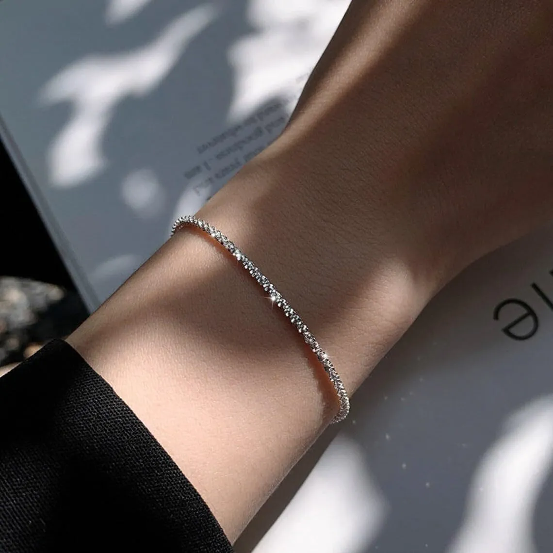 BERISO Ankle Bracelets for Women 14k Gold Plated Dainty Layered Diamond Waterproof Evil Eye CZ Anklets Set Stackable for Women Trendy Adjustable Size Jewelry Gifts for Women