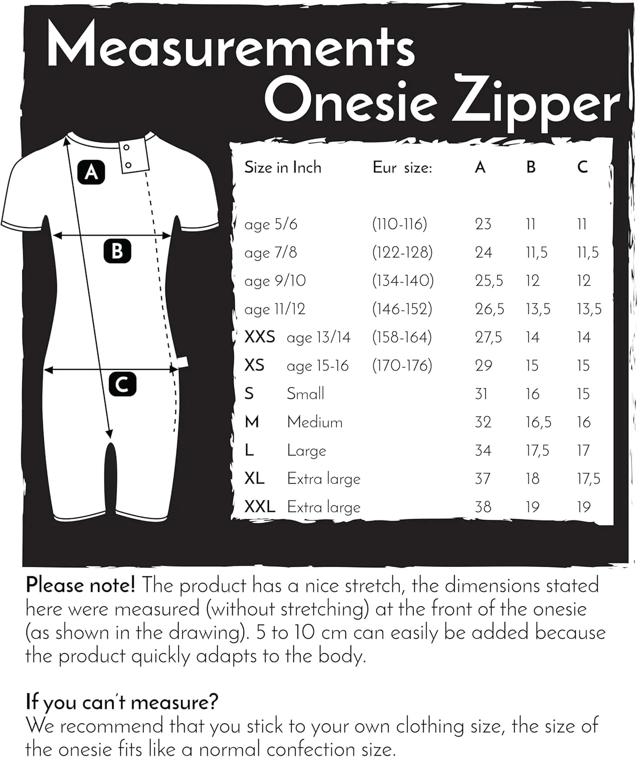 Berlin Body Zipper For Kids | Black | Onesie Bodyshort With Zipper | Adaptive Clothing For Children With Special Needs