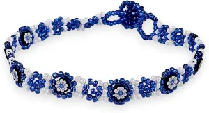 BlueRica Seed Beads Daisy Anklet