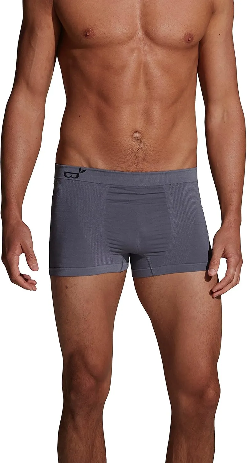 Boody Body EcoWear Men's Boxer Briefs, Mens Underwear, Soft Breathable, Seamless Comfort, Viscose Made From Bamboo