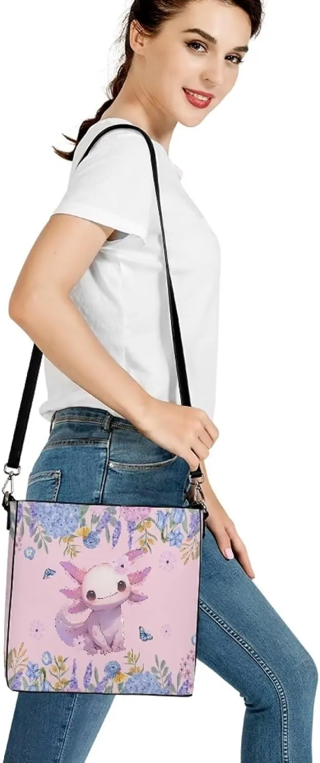 Bucket Bag for Women Leather Bucket Purse for Travel Casual Shoulder Purse for Work Shoulder Bag