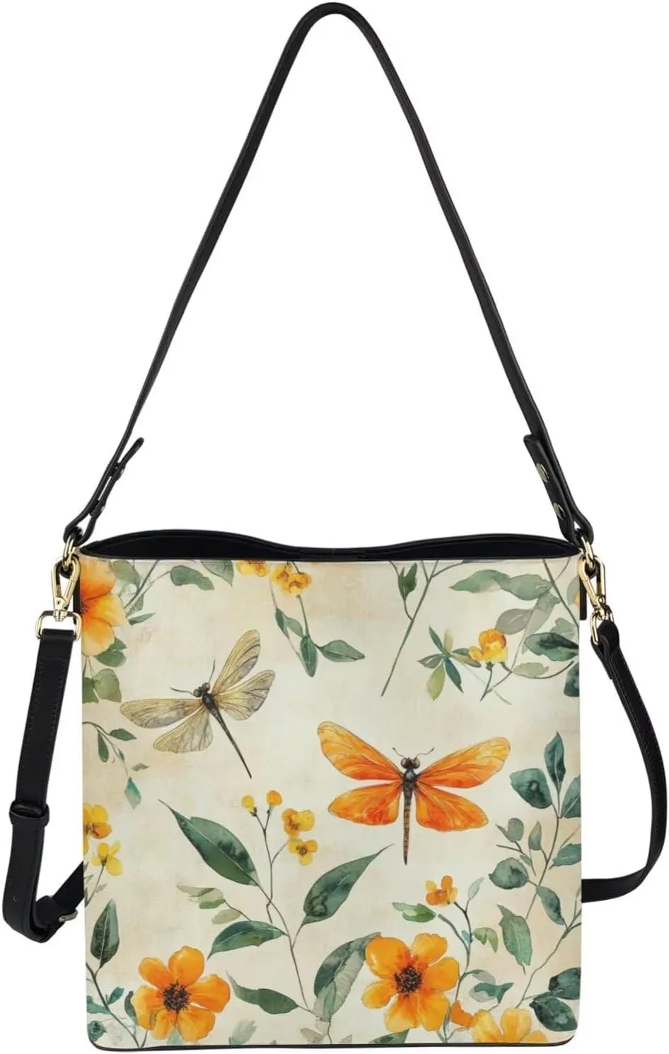 Bucket Bag for Women Leather Bucket Purse for Travel Casual Shoulder Purse for Work Shoulder Bag