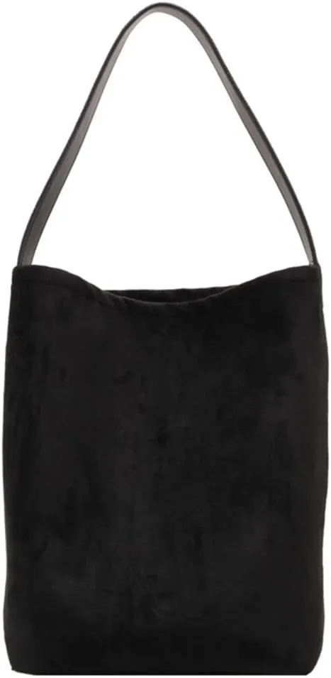 Bucket Suede Hobo Bags for Women Vegan Leather Handbag Bucket Shoulder Bag Purse Tote Handbag Fashion Designer Bag