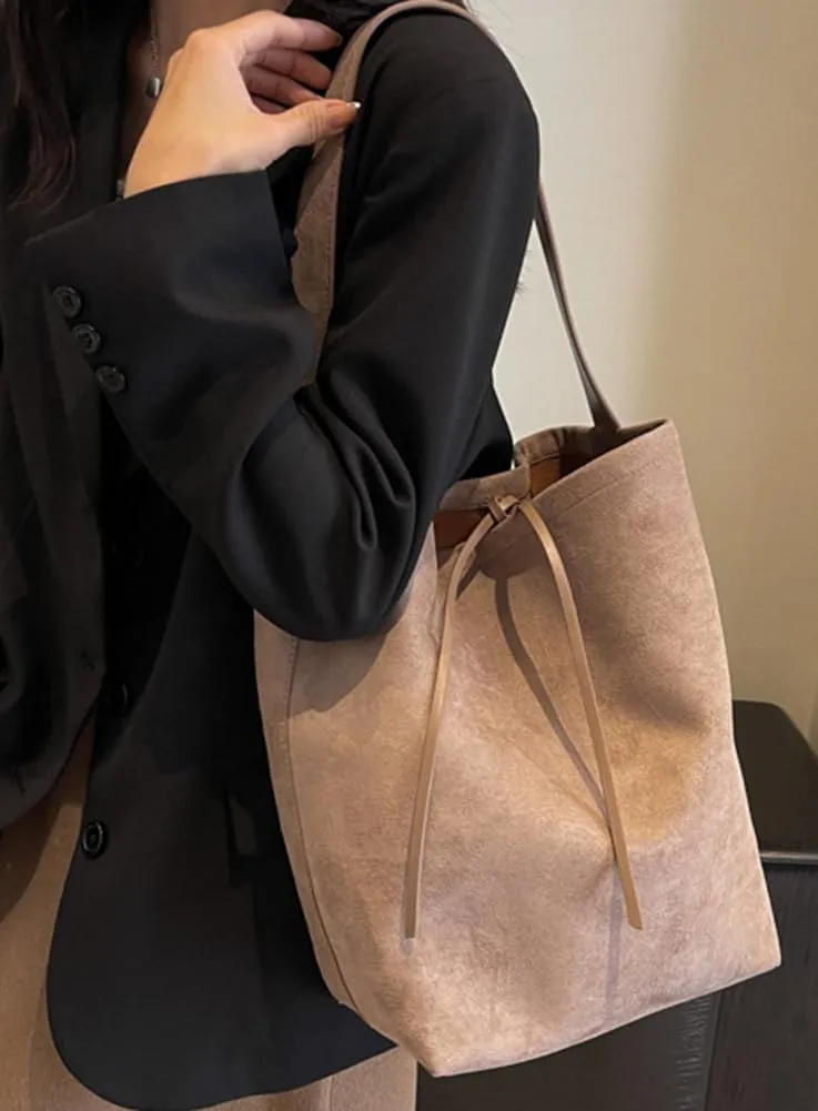 Bucket Suede Hobo Bags for Women Vegan Leather Handbag Bucket Shoulder Bag Purse Tote Handbag Fashion Designer Bag