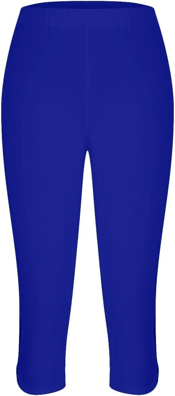 Capri Leggings for Women Casual Yoga Pants High Waisted Cropped Comfy Stretchy Workout Pants