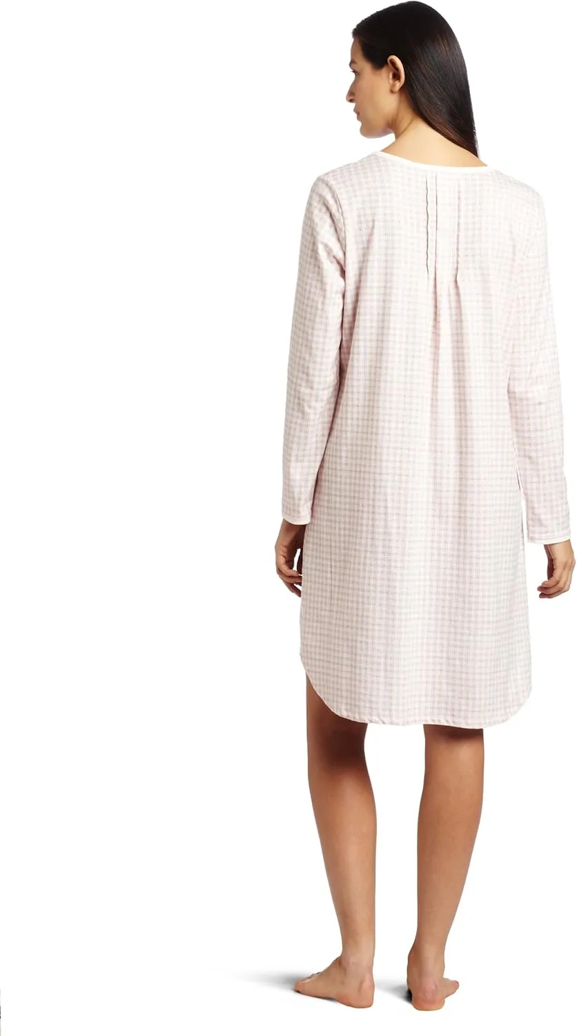 Carole Hochman Women's Autumn Petite Plaid Pink Parfait