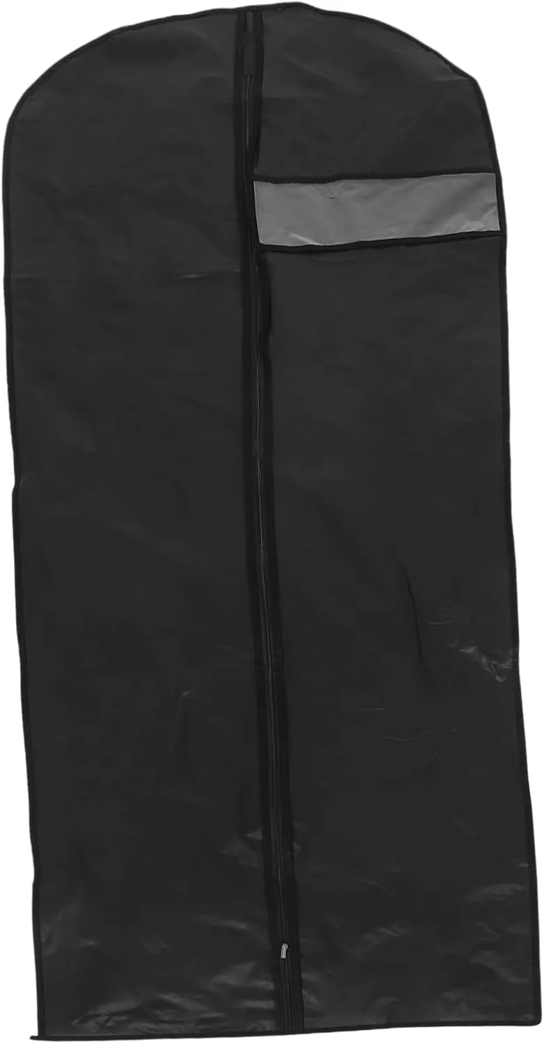 CHILDWEET Transparent Garment Storage Bag Heavy Duty Suit Protector Versatile Zippered Clothing Cover for Closet Organization for Suits Jackets and Dresses Black