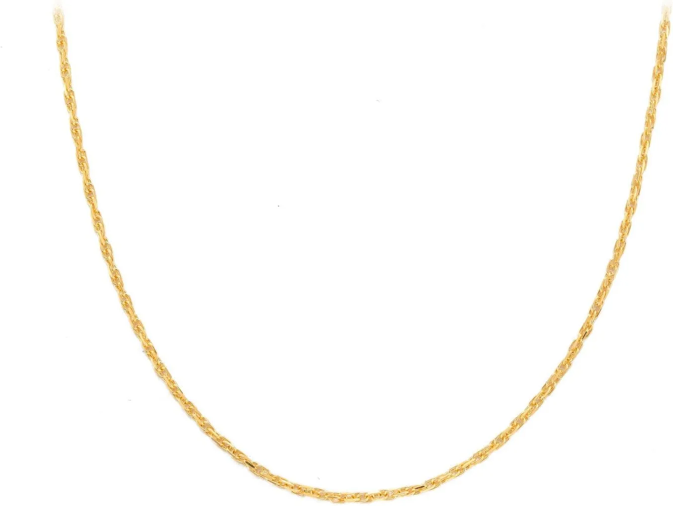 CHOW TAI FOOK 999 24K Pure Gold Interlock Chain Necklace
