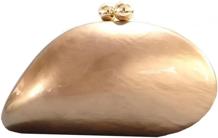Clutch Purse for Women Evening Bag Handbags for Wedding Party Bag with Detachable Chain Smooth Crossbody Shoulder Bag
