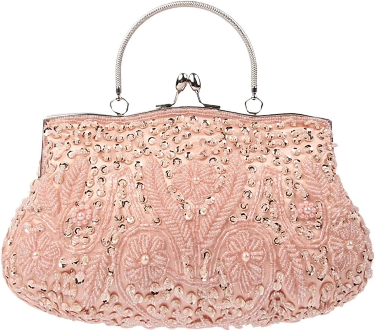 Clutch Purses for Women Elegant Beaded Sequin Evening Clutch Purse for Women Perfect for Wedding, Prom, and Party