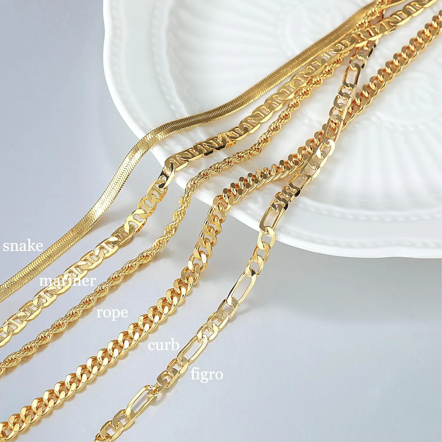 DEARMAY Gold Ankle Bracelets Set for Women Waterproof, 14K Gold Anklets for Women Cuban Link Layered Pack Jewelry Gift