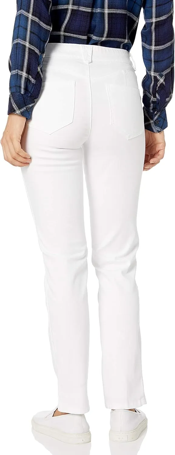 Democracy Women's Petite Ab Solution Straight Leg Jean