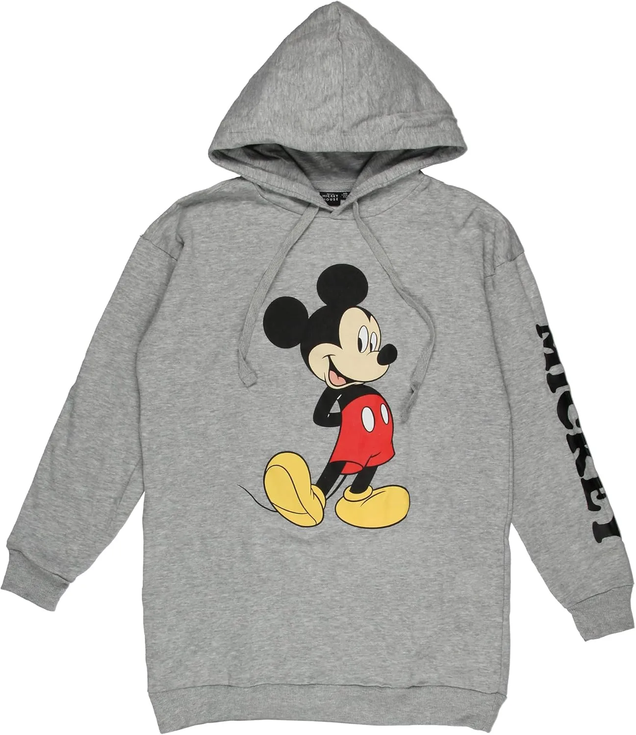 Disney Women's Mickey Mouse Classic Pose Oversized Pullover Hoodie
