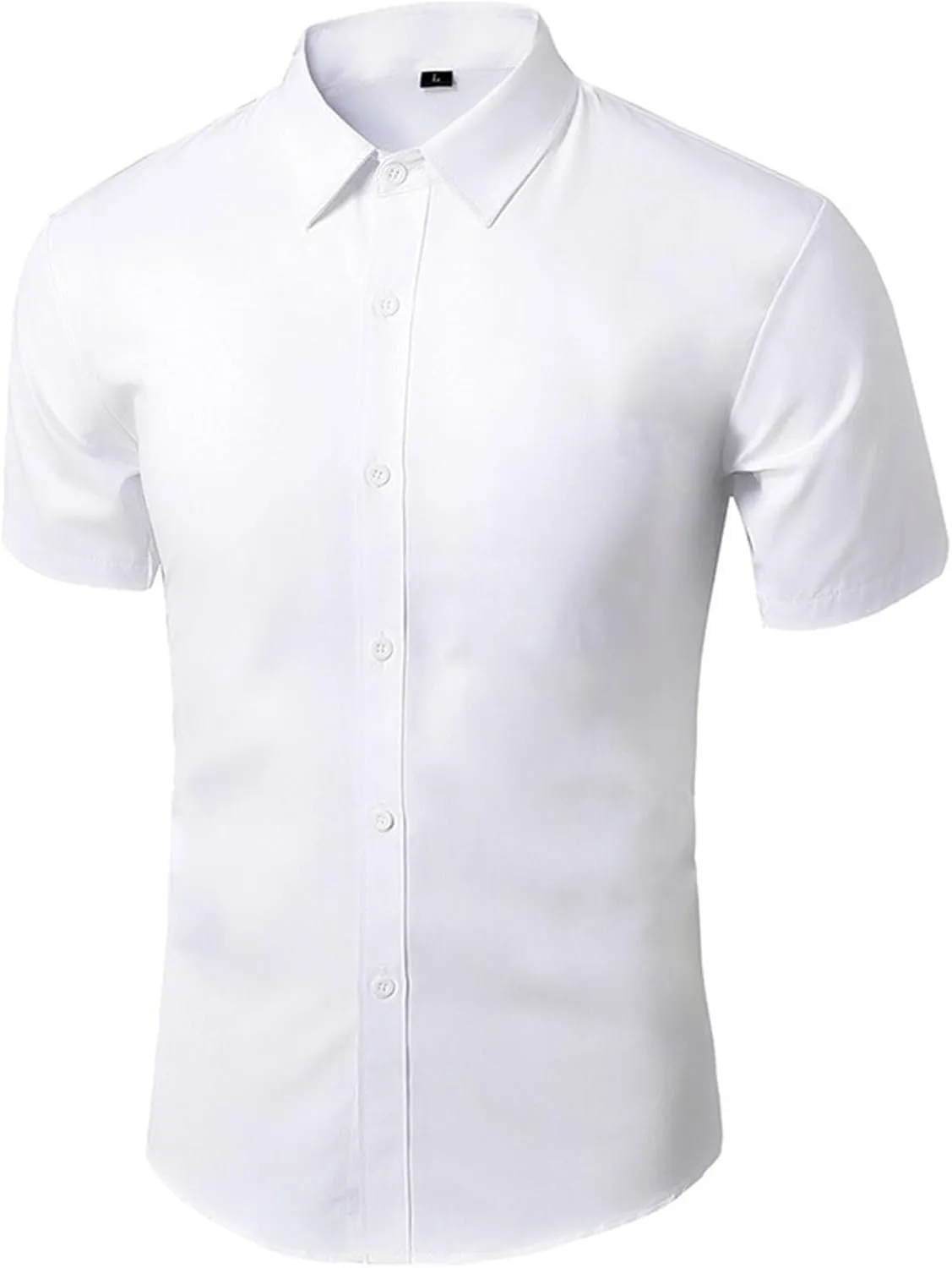 Dress Shirts for Men Casual Business Work Wrinkle Free Formal Shirts Casual Stylish Short Sleeve Button up Shirt Tops