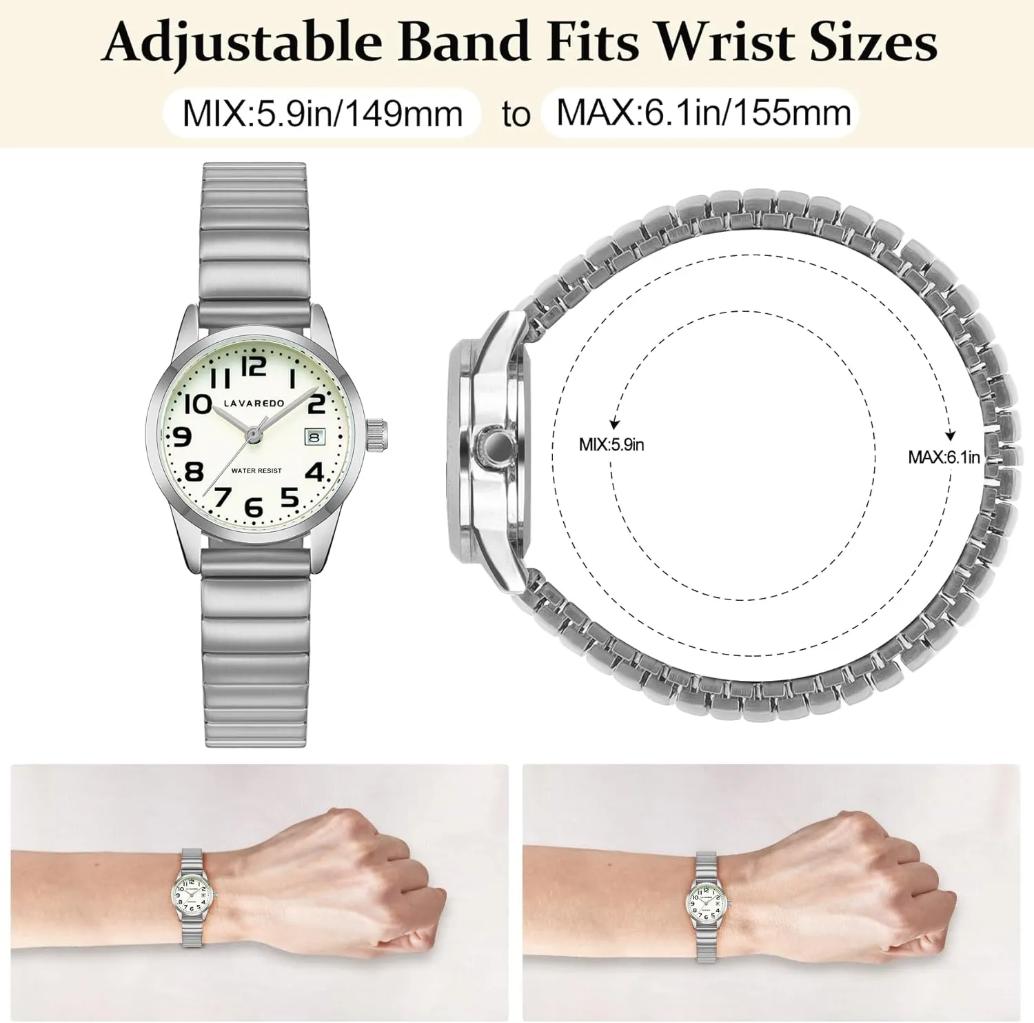 Elegant Gold Watches for Women Small Analog Watch, Waterproof Ladies Watches with Stainless Steel Expansion Band and Luminous Dial - Fashionable Christmas & Birthday Gifts for Women
