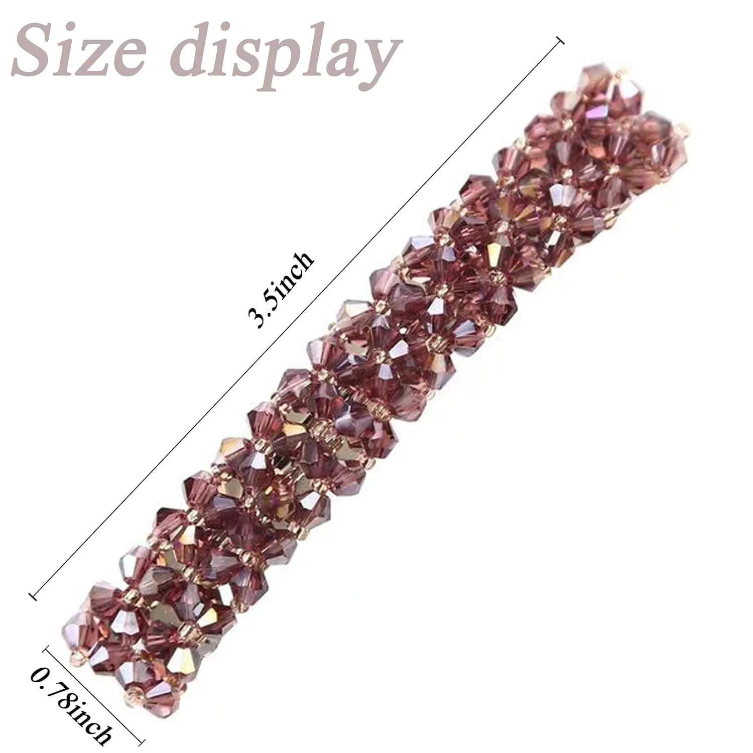 Elegant Hair Clips Fashion Hair Barrettes for Women and Girls, Sparkly Glitter Rhinestones Flowers Hairpin French Style Hairclips Vintage Hair Accessoires for Women