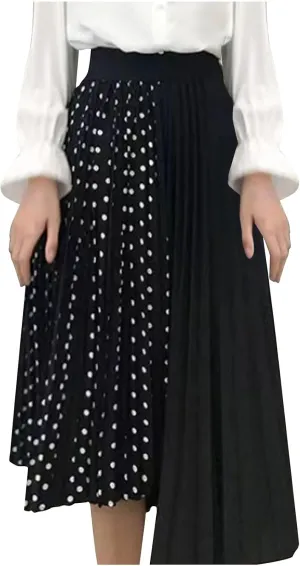 Fall Skirts for Women High Waist Classic A-Line Tulle Skirt Trendy Flowy Layered Midi Skirts Casual Chiffon Skirt