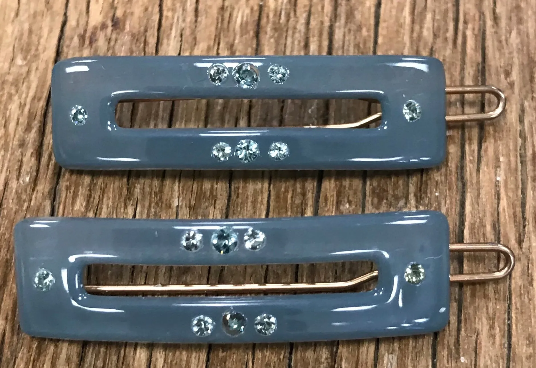 French Atelier Mini Barrettes with Swarovski Crystals