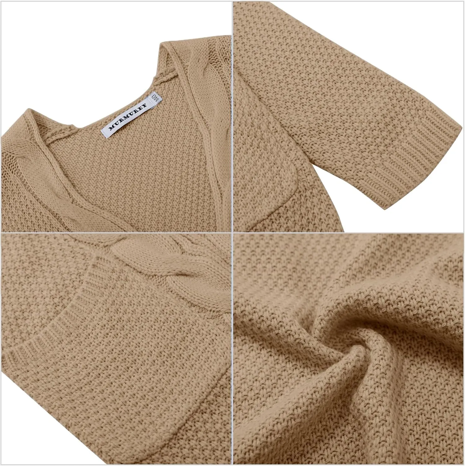 Girls Long Sleeve Cardigan Sweaters Open Front Cable Knit Chunky Cardigans Kids Oversized Cute Outerwear Coat