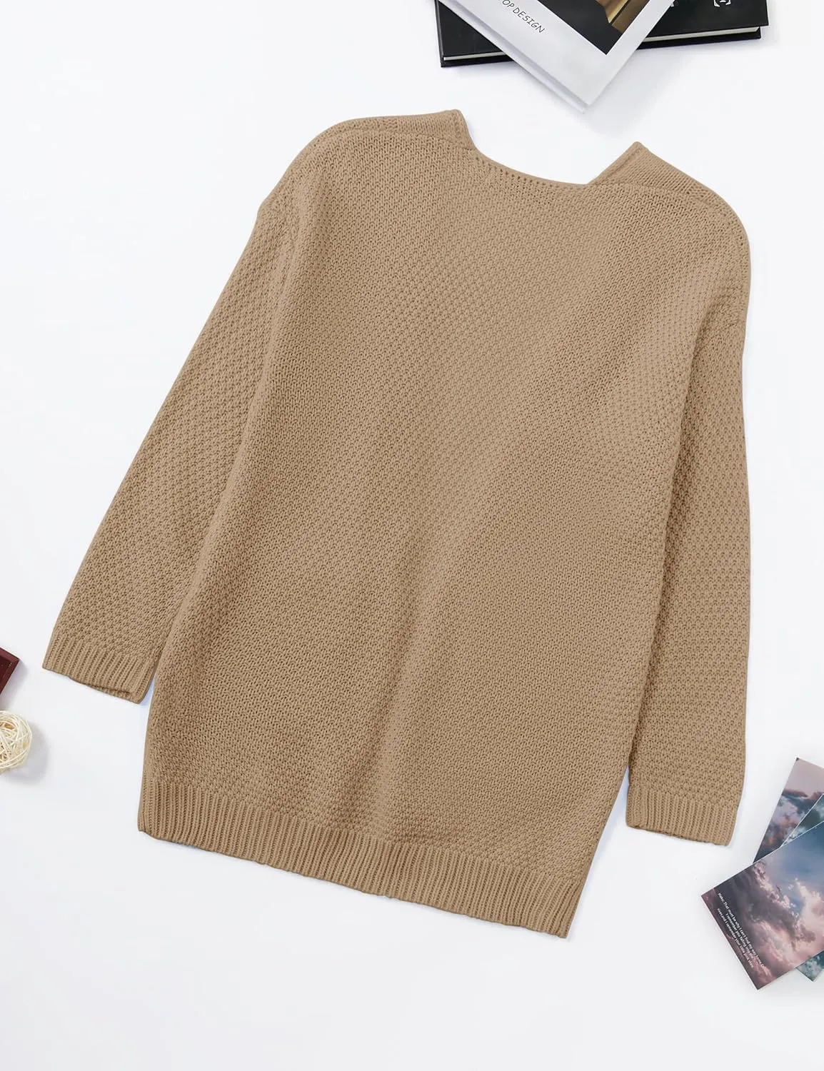 Girls Long Sleeve Cardigan Sweaters Open Front Cable Knit Chunky Cardigans Kids Oversized Cute Outerwear Coat