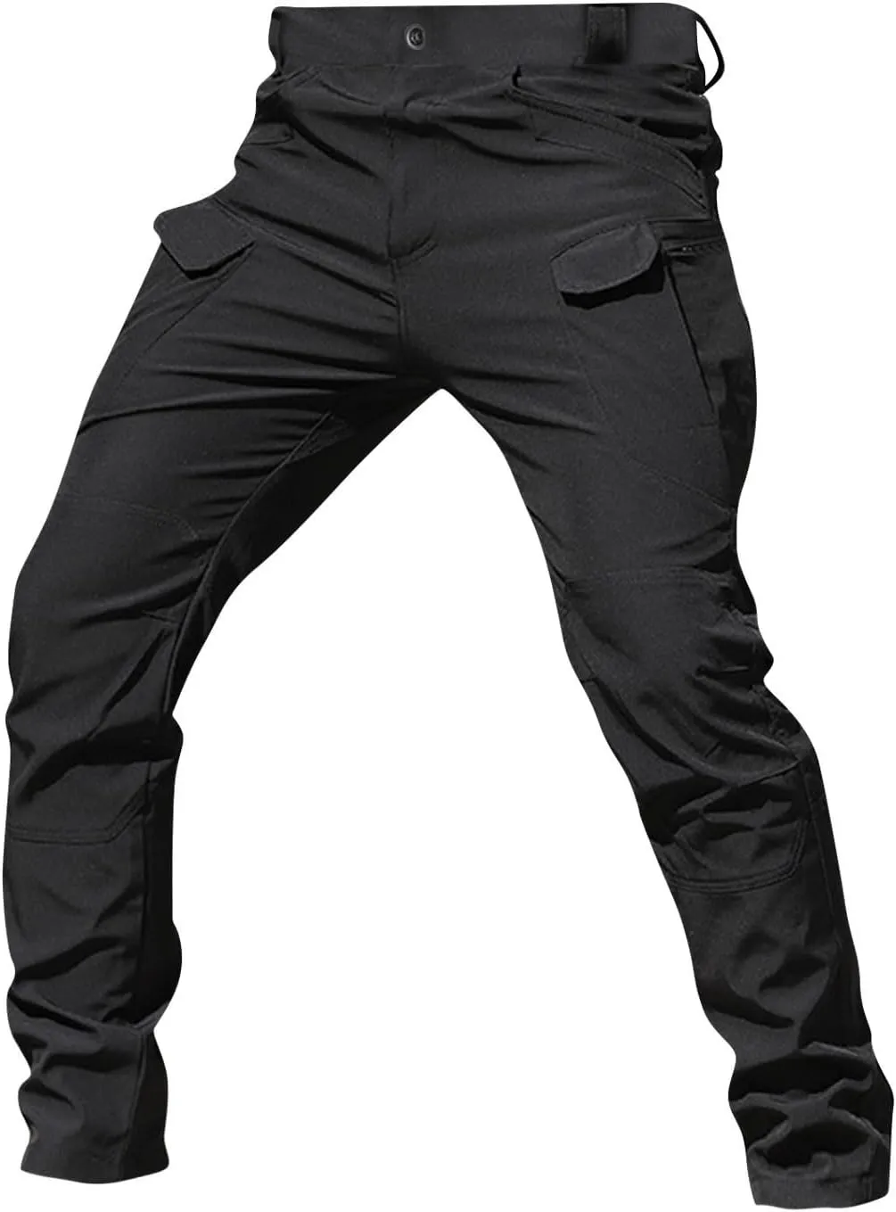 GOFULY Cargo Pants Mens Multi Pockets Relaxed Fit Pants Stretch Casual Pants Big and Tall Y2K Tactical Trousers Convertible