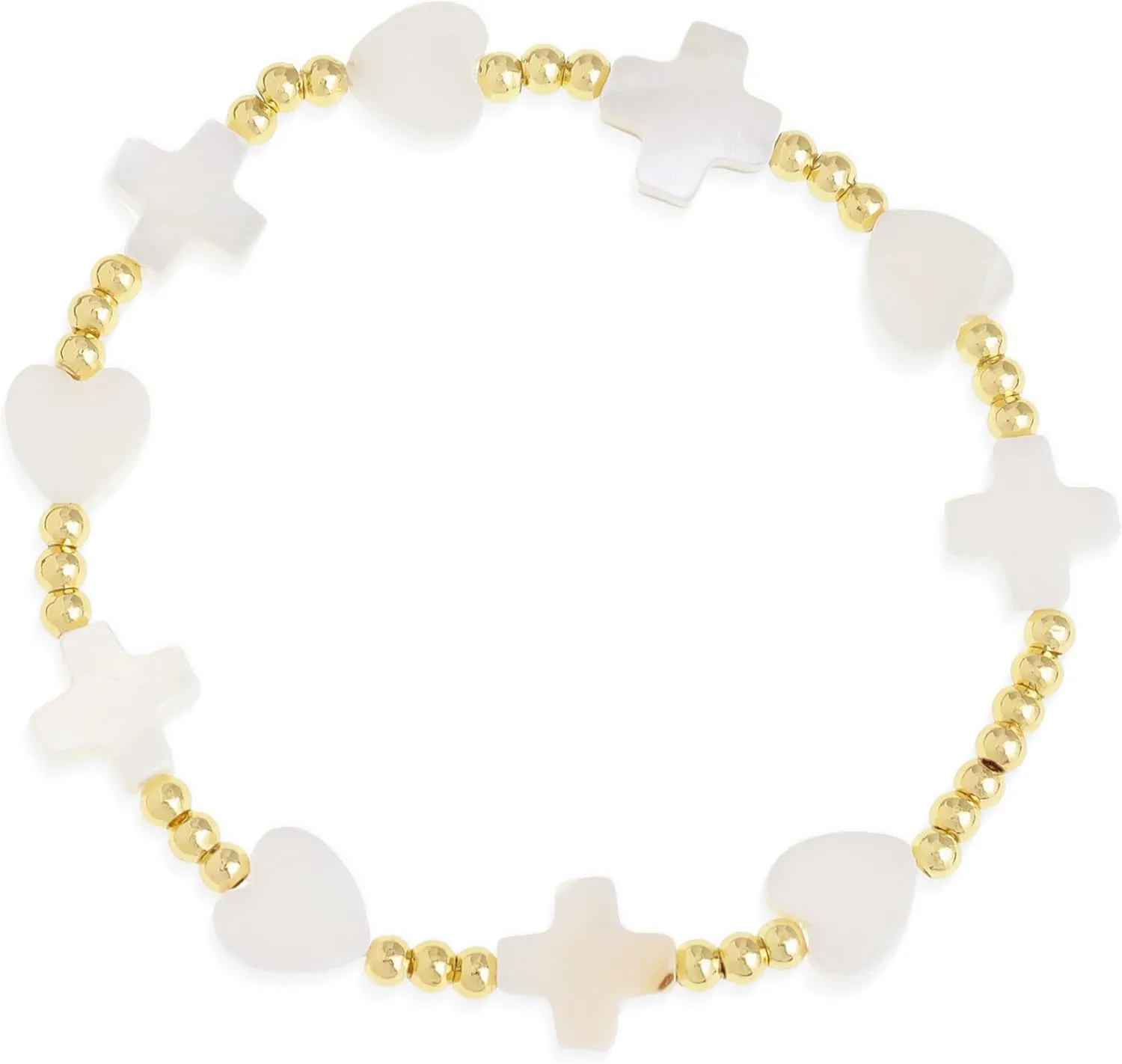 Gold Beaded Stretch Bracelets for Women, Resin Stackable Adjustable Bead Ball Bracelet Summer Prom Jewelry Gift.
