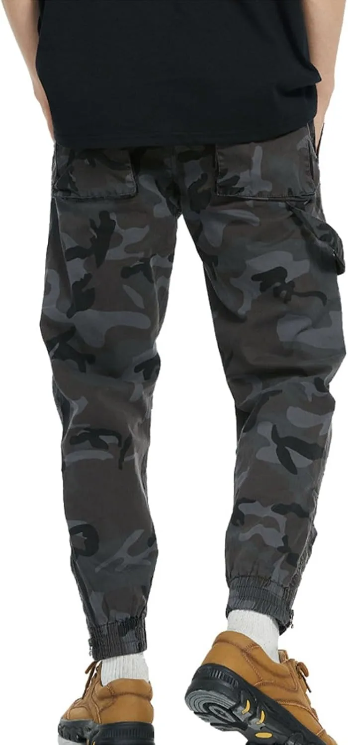 Golf Pants Men Stretch Relaxed Fit Casual Sweatpants Classic Tactical Pants Multi Pockets Twill Sport Hiking Pants