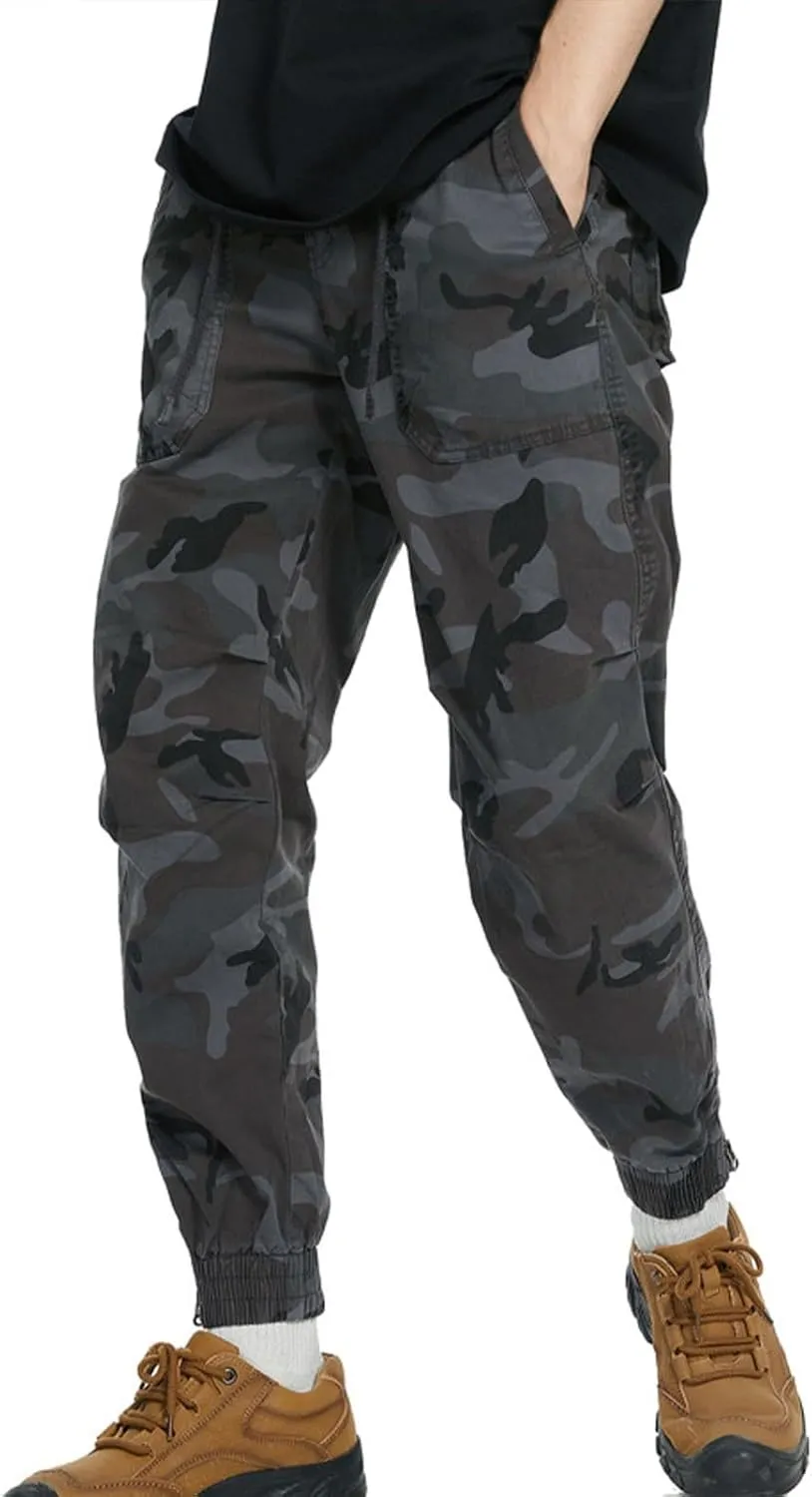 Golf Pants Men Stretch Relaxed Fit Casual Sweatpants Classic Tactical Pants Multi Pockets Twill Sport Hiking Pants