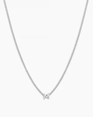 gorjana - Wilder Mini Alphabet Necklace - 18k Gold-Plated or Silver-Plated Brass - Personalized Initial Charm - Secure Closure, Adjustable Length - Timeless Elegance