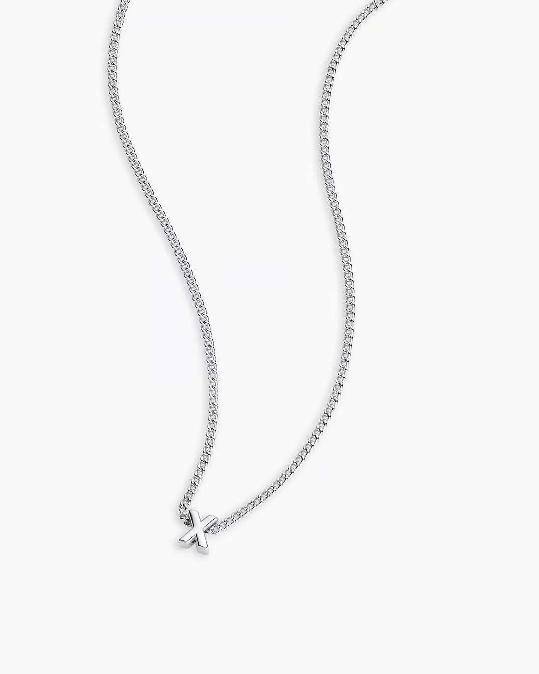 gorjana - Wilder Mini Alphabet Necklace - 18k Gold-Plated or Silver-Plated Brass - Personalized Initial Charm - Secure Closure, Adjustable Length - Timeless Elegance