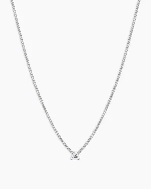 gorjana - Wilder Mini Alphabet Necklace - 18k Gold-Plated or Silver-Plated Brass - Personalized Initial Charm - Secure Closure, Adjustable Length - Timeless Elegance