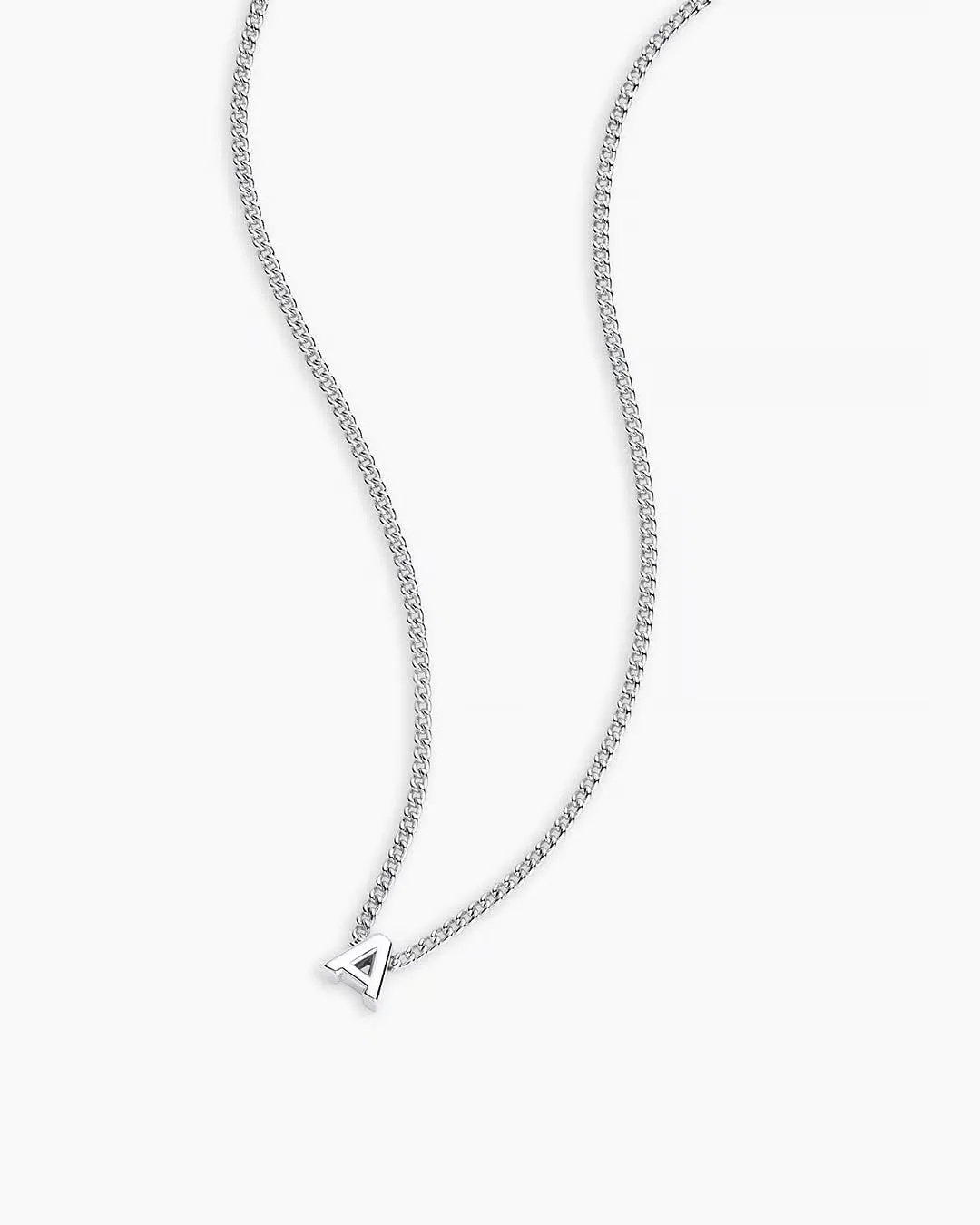 gorjana - Wilder Mini Alphabet Necklace - 18k Gold-Plated or Silver-Plated Brass - Personalized Initial Charm - Secure Closure, Adjustable Length - Timeless Elegance