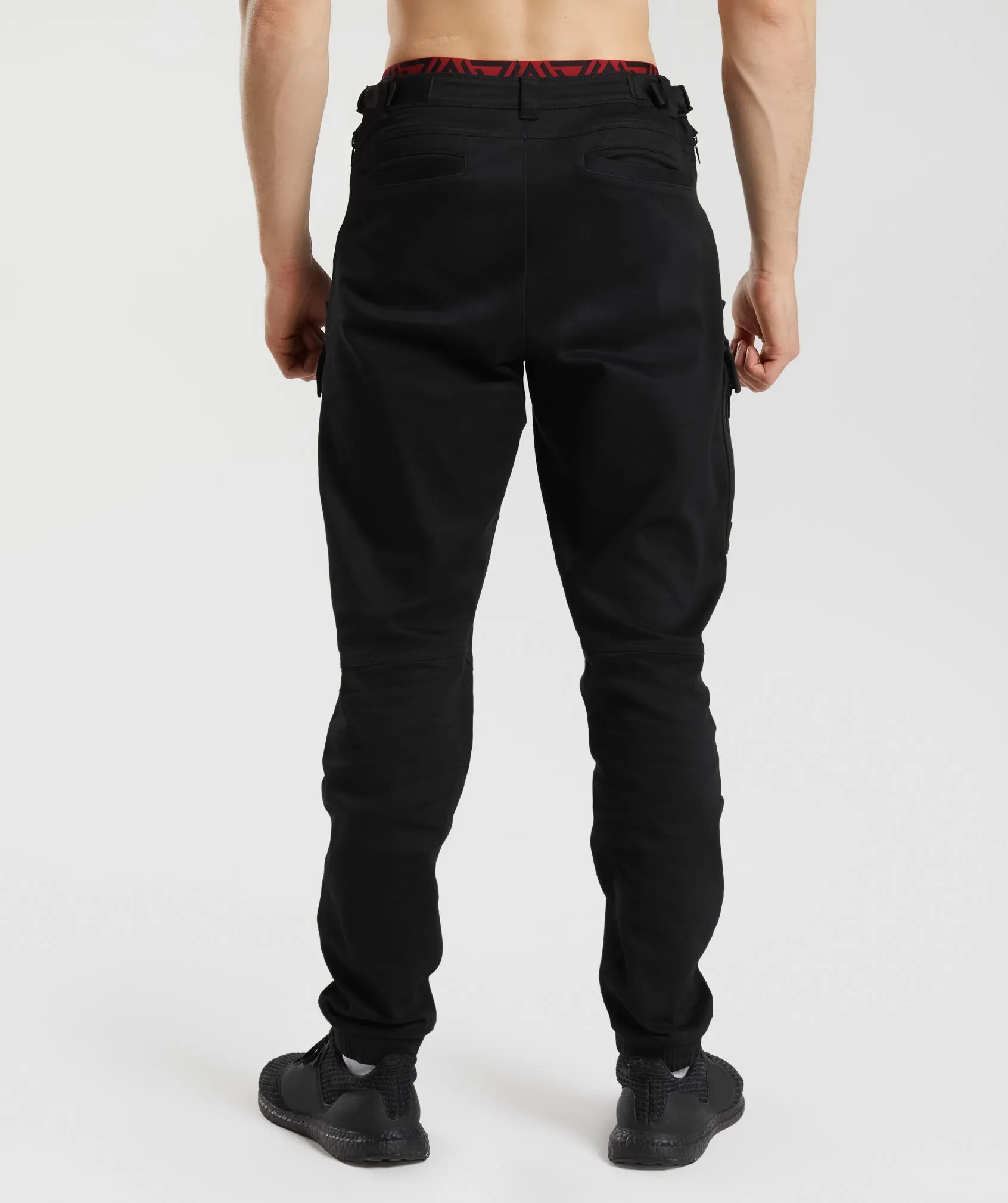 Mens Black Cargo Pants by GS x David Laid - Stylish & Comfortable Activewear