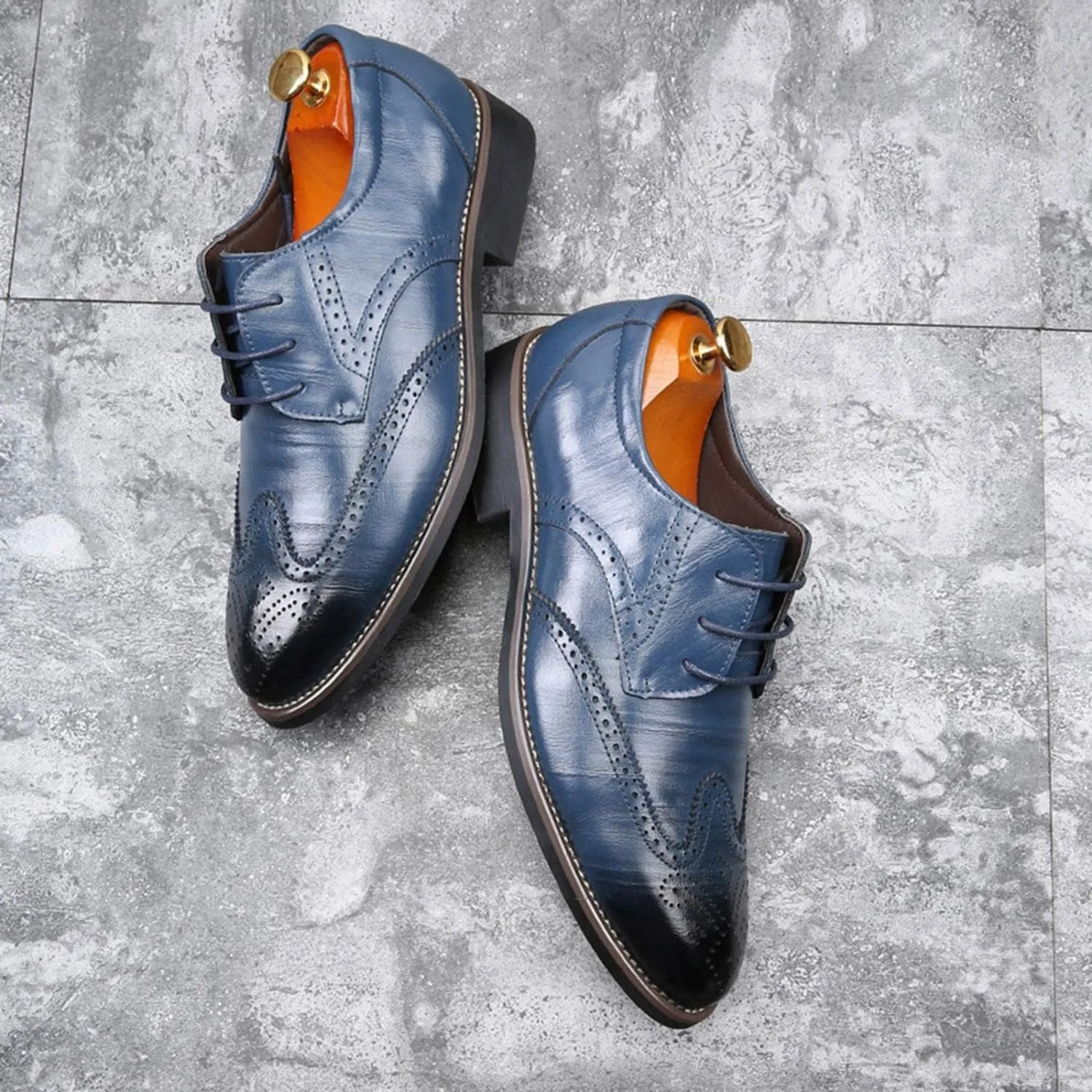 Hbeylia Mens Tuxedo Shoes Patent Leather Lace Up Formal Business Oxford Dress Shoes Classic Fashion Closed Pointed Toe Leather Tuxedo Oxford Wingtip Dress Shoes For Men Business Office Work Wedding