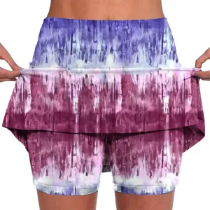 hlysgo Athletic Skirt with Shorts Womens High Waisted Tennis Skirt Plus Size Skort Shorts for Running Golf Workout Sports