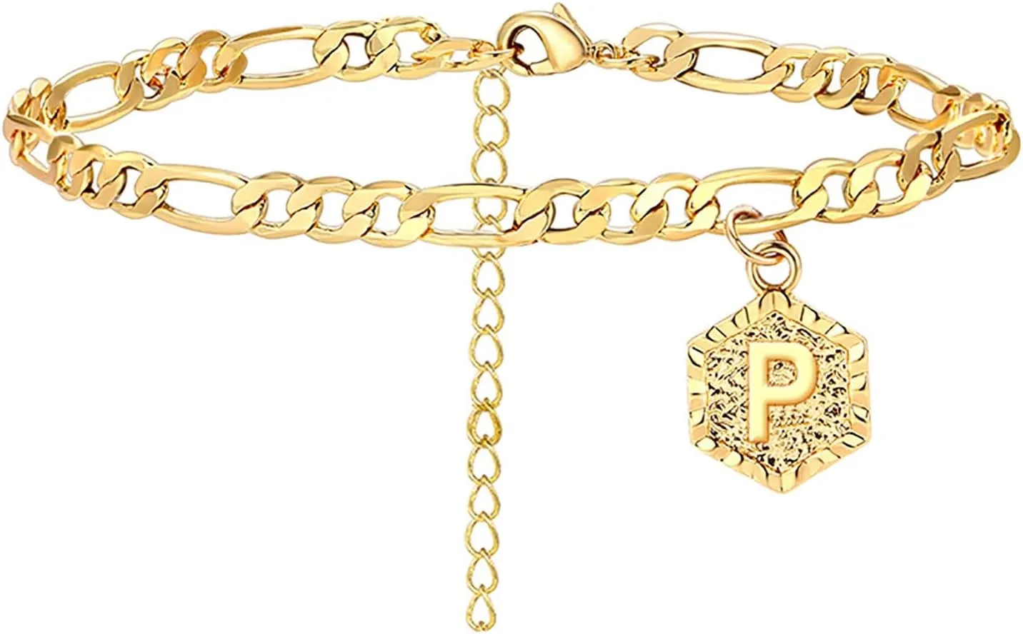 Initial Ankle Bracelets for Women Gold Anklets for Women Trendy Summer Beach Vacation Jewelry Cuba Paperclip Anklets Dainty Link Chain Anklets Foot Jewelry