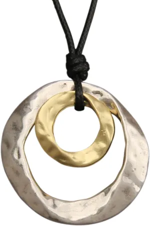Jeilwiy Leather Necklace For Women Funky Necklace Choker String Cord Necklace with Pendant Boho Style Jewelry