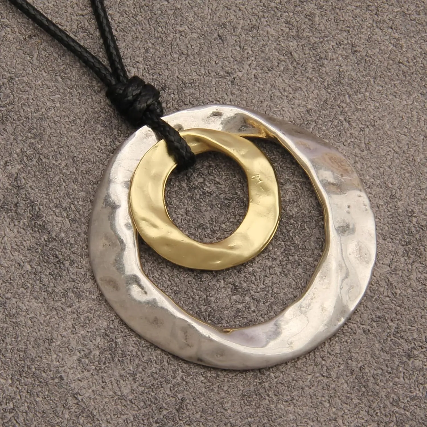 Jeilwiy Leather Necklace For Women Funky Necklace Choker String Cord Necklace with Pendant Boho Style Jewelry