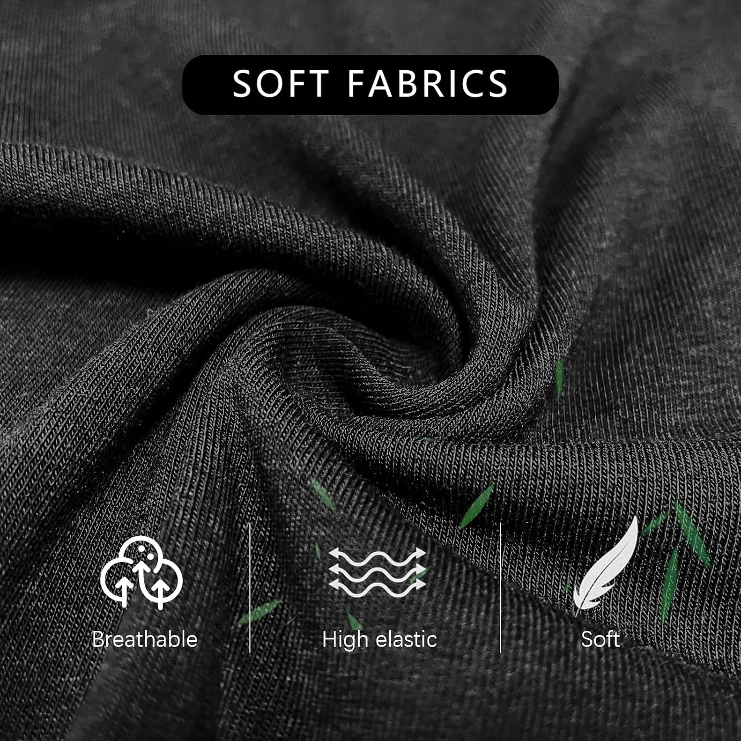 Jimonda Soft Underwear Pack Mens Breathable Bamboo Rayon & Copper Fibre Boxer Briefs Fly Front with Pouch