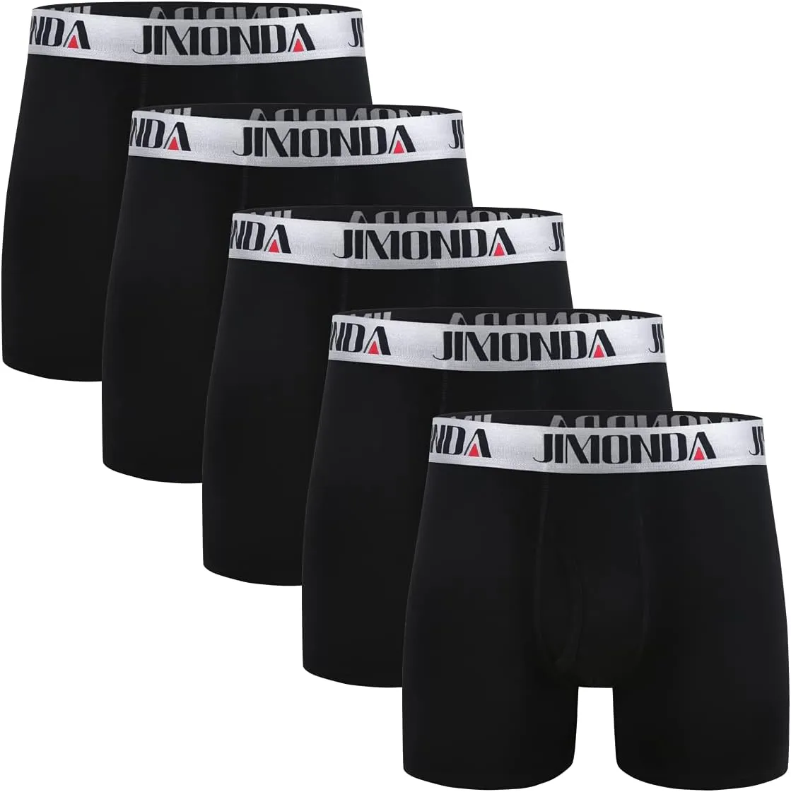 Jimonda Soft Underwear Pack Mens Breathable Bamboo Rayon & Copper Fibre Boxer Briefs Fly Front with Pouch