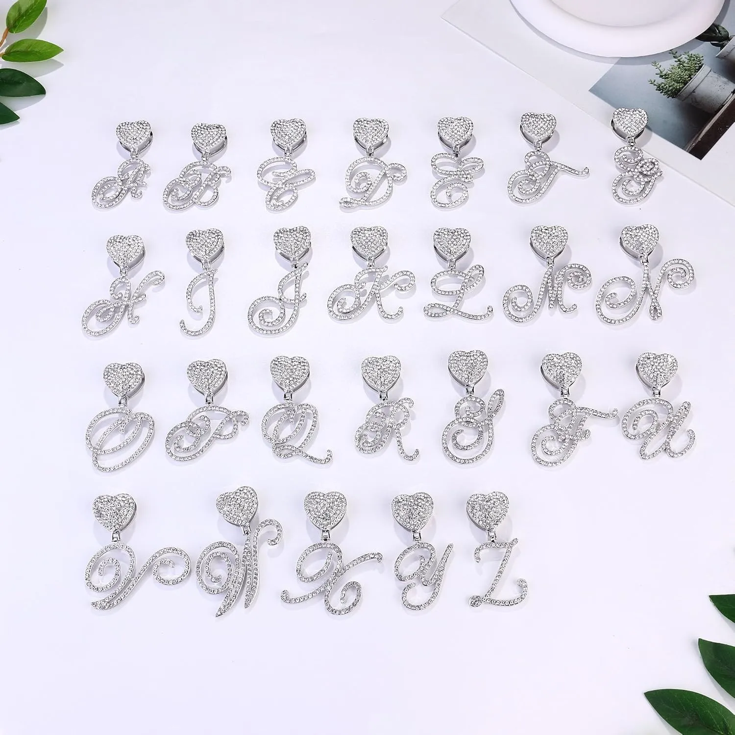 Krfy Ankle Bracelets for Women - Silver Cursive Initial Cuban Link Anklets for Women 10mm Summer Beach Foot Jewelry