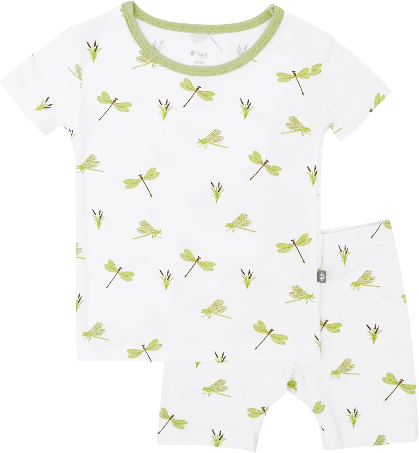 KYTE BABY Toddler Short Sleeve Pajama Set - Pjs for Toddlers Made of Soft Rayon Made From Bamboo Material