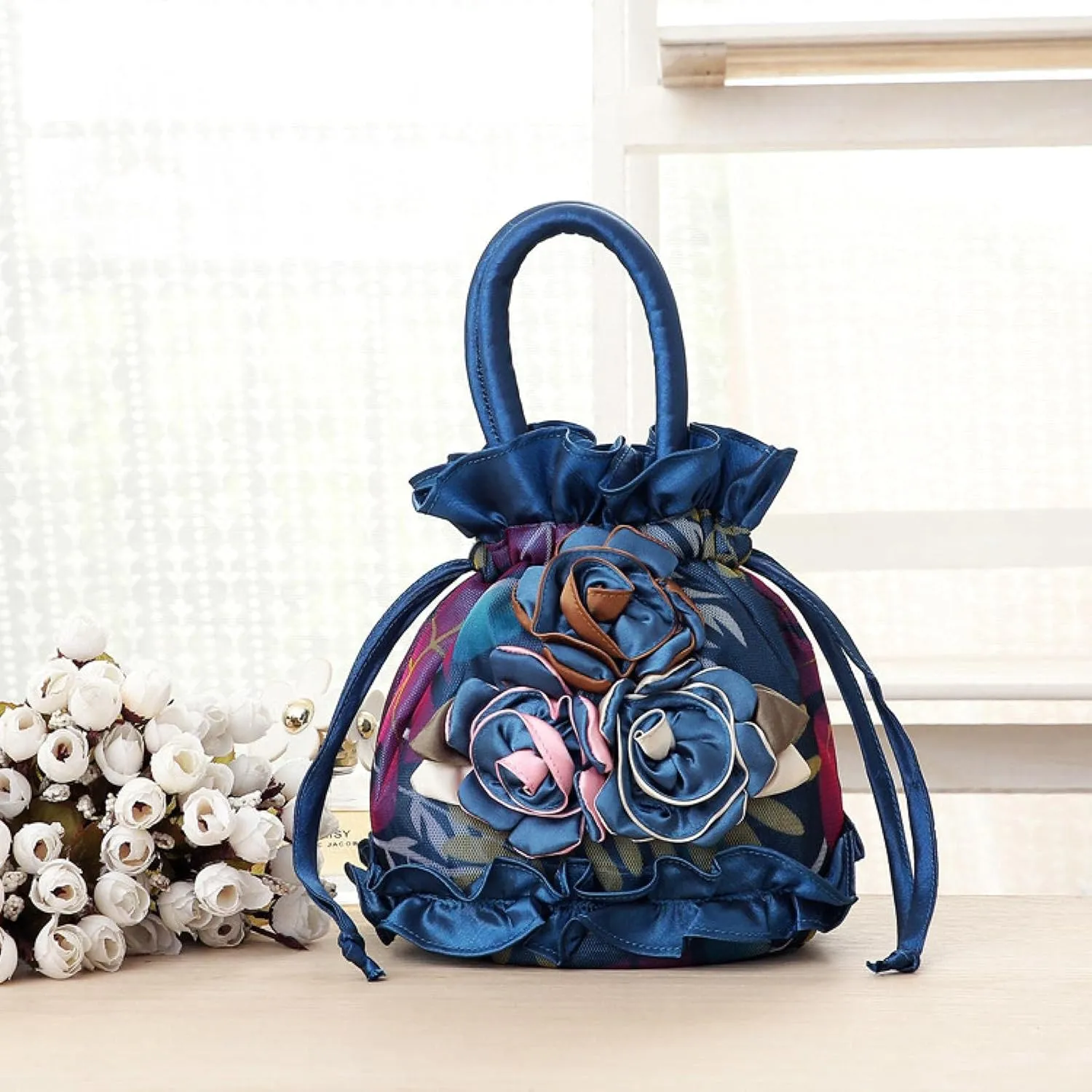Lace bucket bag, mobile phone bag, women's handbag, coin purse, key case